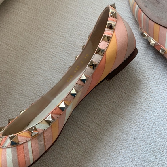 Valentino Rockstud Patterned Flats - Picture 12 of 13